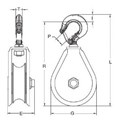 8-512 / Hay Fork Pulley with Swivel Hook